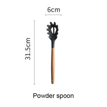Load image into Gallery viewer, Silicone Kitchen Tools Cooking Sets Soup Spoon Spatula Non-stick Shovel with Wooden Handle Special Heat-resistant Design
