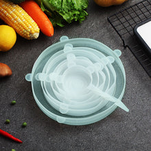 Load image into Gallery viewer, WORTHBUY 6 Pcs/Set Food Silicone Cover Universal Silicone Lids For Cookware Bowl Pot Reusable Stretch Lids Kitchen Accessories