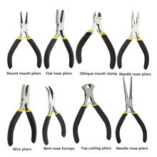 Load image into Gallery viewer, OUTAD New Jewellery Making Beading Mini Pliers Tools Kit Set Round Flat Long Nose Dropshipping
