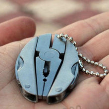 Load image into Gallery viewer, Stainless Steel Outdoor Portable Multitool Pliers Knife Keychain Screwdriver Mini Pliers Herramientas Multi Tools